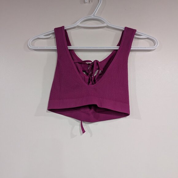 Urban Outfitters Out from Under Lace Up Bralette Tank Purple Size XS/Small - Picture 3 of 3